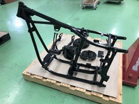 バイクフレームの粉体塗装